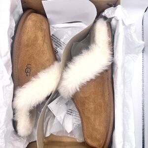 New Women's UGG Brand Chestnut Brown Scuffette II Slippers